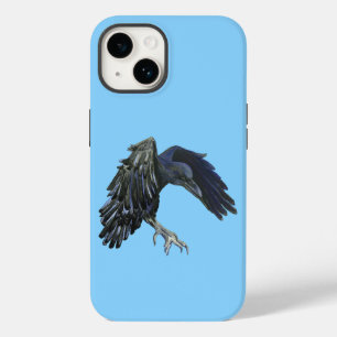 ブラッククロウマスターオブタイムイラストレーションスカイブルー Case-Mate iPhone 14ケース