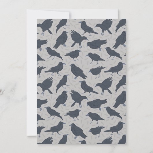 ブラッククロウライトグレーカスタムパーティー 招待状 (裏面)