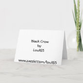 ブラッククロウ誕生日カード カード (裏面)