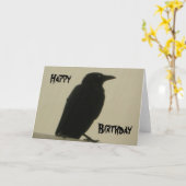 ブラッククロウ誕生日カード カード (黄色い花)