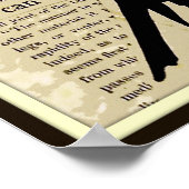 ブラッククロウ~歌うフライのチャープヴィンテージブックポスター ポスター (角)