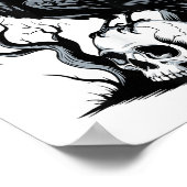 ブラッククロウ、F-caw-fブラックバおもしろいードズ ポスター (角)