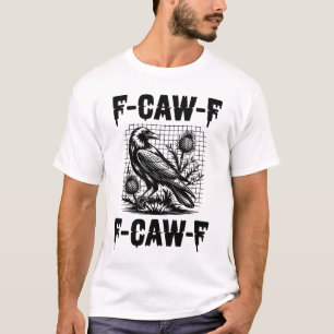 ブラッククロウF・ギャーF・ユーモラスな鳥のダンス 涼しいギフト Tシャツ