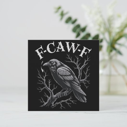 ブラッククロウF-Caw-Fユーモラスな黒鳥月ゴシック 招待状 (スタンド正面)