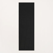 ブラッククロコダイルスキンプリント ヨガマット (正面)