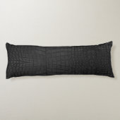 ブラッククロコダイルレザープリント ボディピロー (裏面)