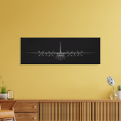 ブラッククロムハーク キャンバスプリント (インサイチュ (リビング))