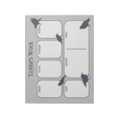 ブラッククローズパーソナライズされたウィークリープランナー ノートパッド (回転)