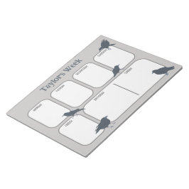 ブラッククローズパーソナライズされたウィークリープランナー ノートパッド