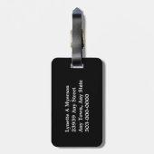 ブラッククローバーホワイトモノグラム ラゲッジタグ (裏面縦)