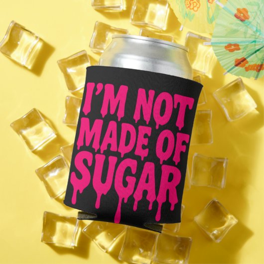 ブラッククーラーボックスネオンドリップ引用文カスタマイズ-  缶クーラー (インサイチュ 夏)