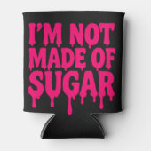 ブラッククーラーボックスネオンドリップ引用文カスタマイズ-  缶クーラー (正面)