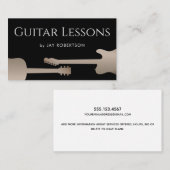 ブラッククールギター先生名刺 名刺 (正面/裏面)