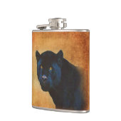 ブラッククールジャガーパンサーワイルドライフ大きな猫 フラスク (左)
