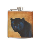 ブラッククールジャガーパンサーワイルドライフ大きな猫 フラスク (正面)