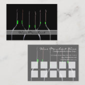 ブラッククールワモダンインボトルフォトパンチカード ロイヤリティカード (正面/裏面)