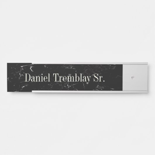 ブラックグつるレイの壁名プレートドアの看板 サインプレート (正面)