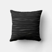 ブラックグエレガントレイ抽象芸術タイポグラフィバランス クッション (裏面)