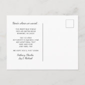 ブラックグエレガントレーモノグラムニューホームムービング 案内ポストカード (裏面)