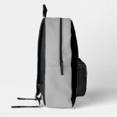 ブラックグスタイリッシュレーゴルフデザインモノグラム名 プリントバックパック (左)