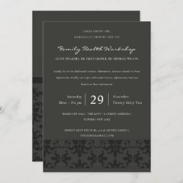 ブラックグフォーマルレーダマスククラシックイベント 招待状