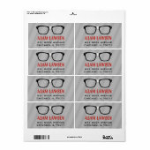 ブラックグラスコンピュータギーク住所 シール (フルシート)