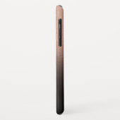 ブラックグラデーションバラ金箔テクスチャフォトモノグラム Case-Mate iPhoneケース (裏面/左)