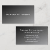 ブラックグラデーションモダンプロフェッショナル 名刺 (正面/裏面)