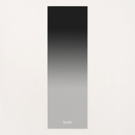 ブラックグラデーションヨガマットフロー色落ち着いた地面 ヨガマット