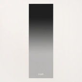 ブラックグラデーションヨガマットフロー色落ち着いた地面 ヨガマット (裏面)