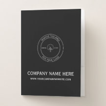 ブラックグラデーション ビジネス カンパニー カスタムロゴテキスト