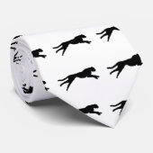 ブラックグラフィックアートチーター ネクタイ (ロール)