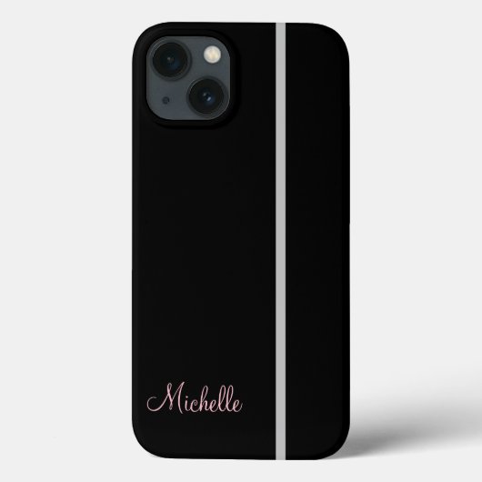ブラックグラフィック上のグストライプレイの名前 Case-Mate iPhoneケース (裏面)