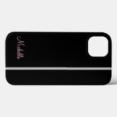 ブラックグラフィック上のグストライプレイの名前 Case-Mate iPhoneケース (裏面 (横))