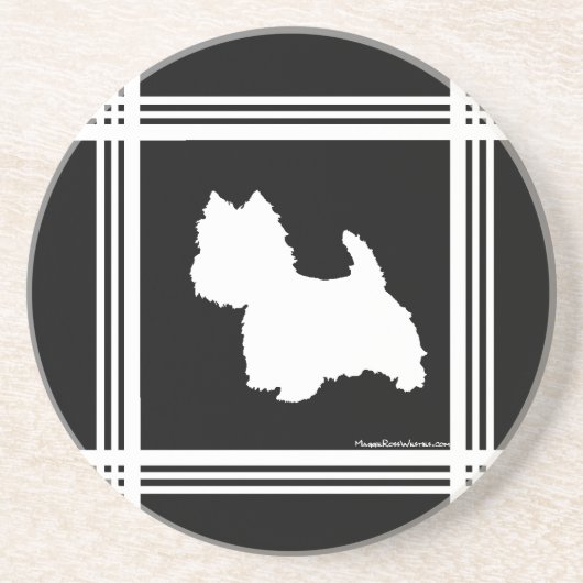 ブラックグラフィック コースター (正面)