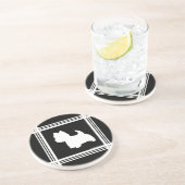 ブラックグラフィック コースター (側面)