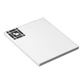 ブラックグラフィック ノートパッド (アングル)