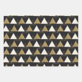 ブラックグラムグリッタートリオ ラッピングペーパーシート (正面2)