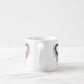 ブラックグランジハートひまわり エスプレッソカップ (裏面)