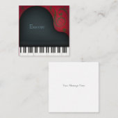 ブラックグランドピアカスタムノMINI ノートカード (正面/裏面)
