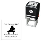 ブラックグランドピアノ セルフインキングスタンプ (インサイチュ)