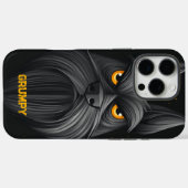 ブラックグランピシュナウザーポートレート Case-Mate iPhoneケース (裏面 (横))