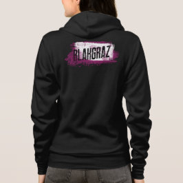 ブラックグラースパープルと色彩の鮮やかホワイトブラシTシャツ パーカ