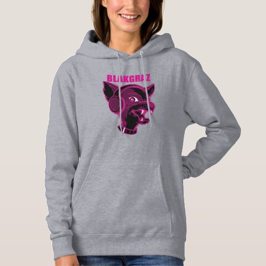 ブラックグラーズルーシーとヘッドフォンタンクトップ パーカ (正面)