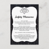 ブラックグリッターインフィニティハート安全対策 エンクロージャーカード (正面)