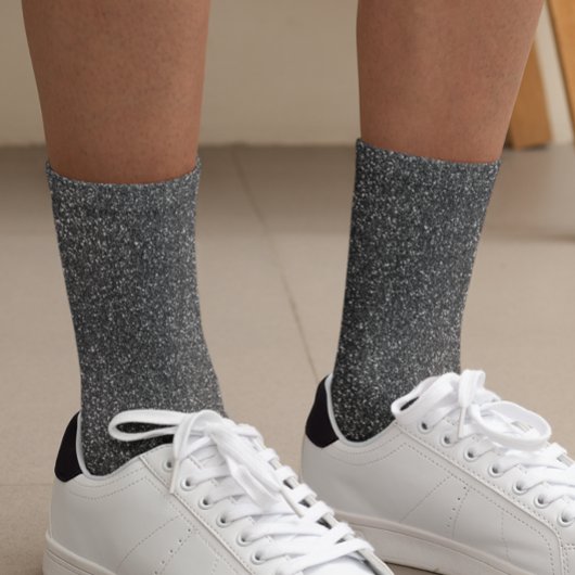 ブラックグリッターグラムスパークル ソックス