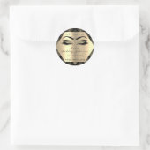 ブラックグリッターシャンパイグネセピア金ゴールドメイドウィズ ラウンドシール (バッグ)