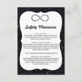 ブラックグリッターシルバーインフィニティ安全対策 エンクロージャーカード (正面)