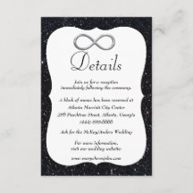 ブラックグリッターシルバーインフィニティ結婚ズ詳細