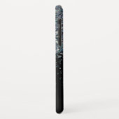 ブラックグリッタースパーガーリークルパーソナライズされた名 Case-Mate iPhoneケース (裏面/左)